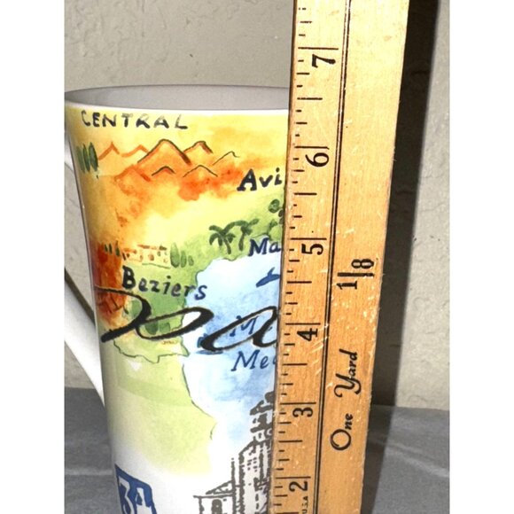 Provence Region Watercolor Art Ceramic Travel Mug France Landmarks Souvenir - Picture 5 of 6